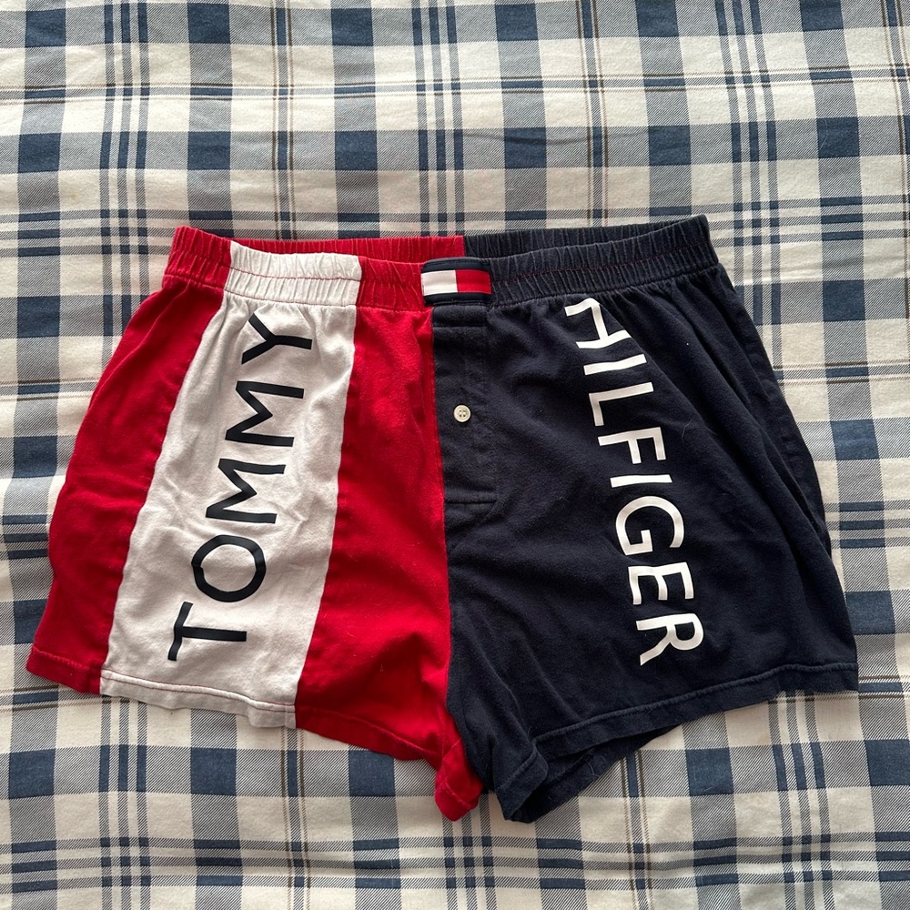 Tommy Hilfiger Blue and Red Boxer Shorts